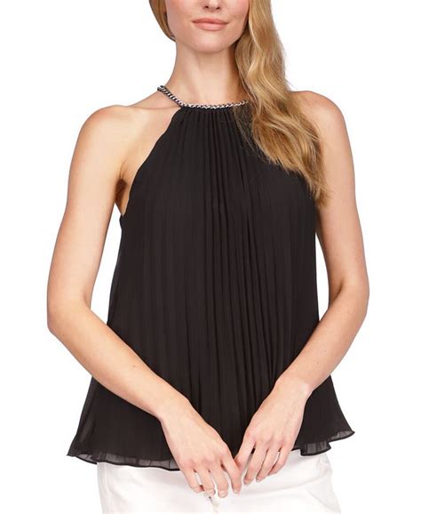 michael michael kors chain neck halter top 